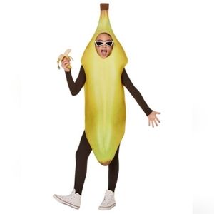 Kid's Banana Costume from Spirit Halloween, one size, worn once by 10 yrs old